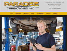 Tablet Screenshot of paradisepreowned.net